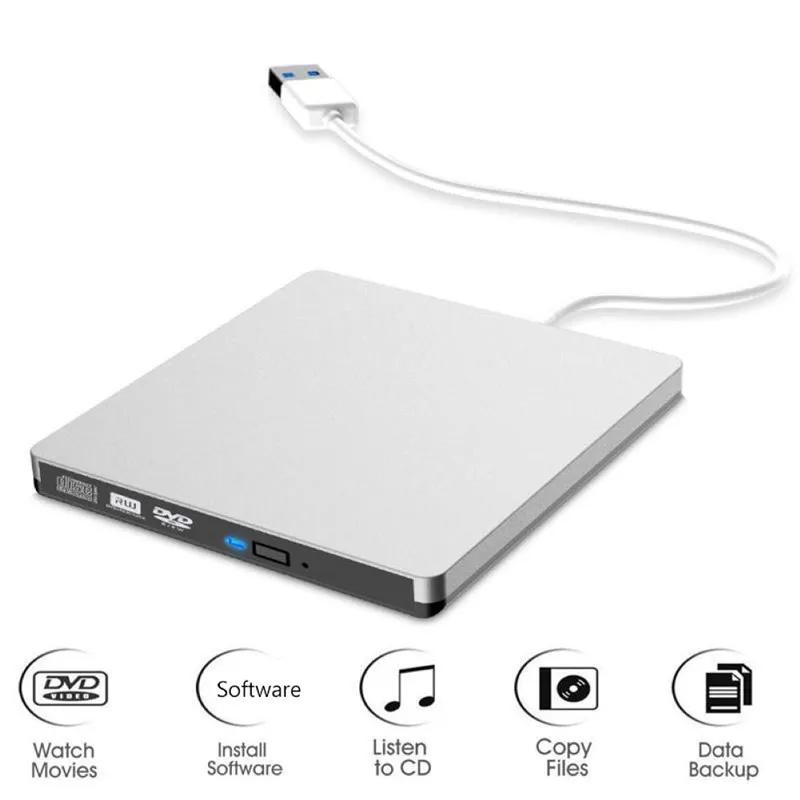 USB 3.0 ܺ DVD  ۰ ڴ DVD RW  ̺ CD/DVD ROM ÷̾ MAC OS Windows XP/7/8/10 ABS öƽ